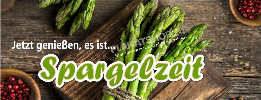 Werbemittel für den Spargelvermarkter