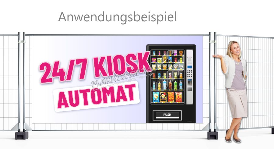XXL Werbebanner 24/7 Kiosk Automat XXL Werbebanner 24/7 Kiosk Automat