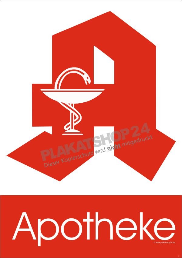 Apotheken-Plakat z.B. für Kundenstopper oder Plakatständer