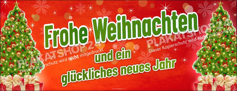Stimmungsvoller Weihnachtsbanner im Querformat