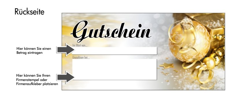 GS205r Hochwertiger Weihnachts-Gutschein