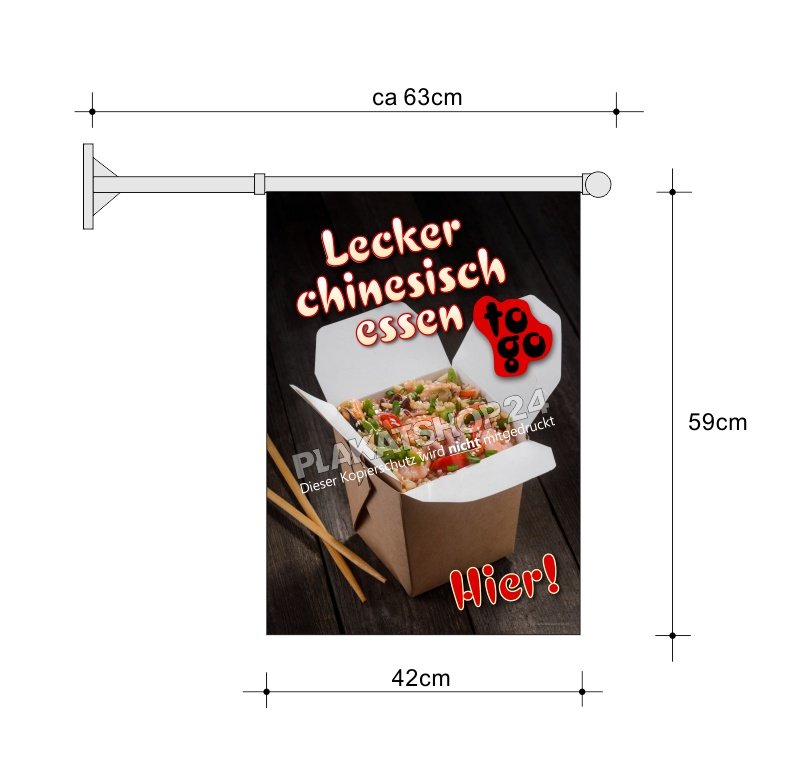 Werbeposter_Asiabox Asiaflagge für Chinaküche to go