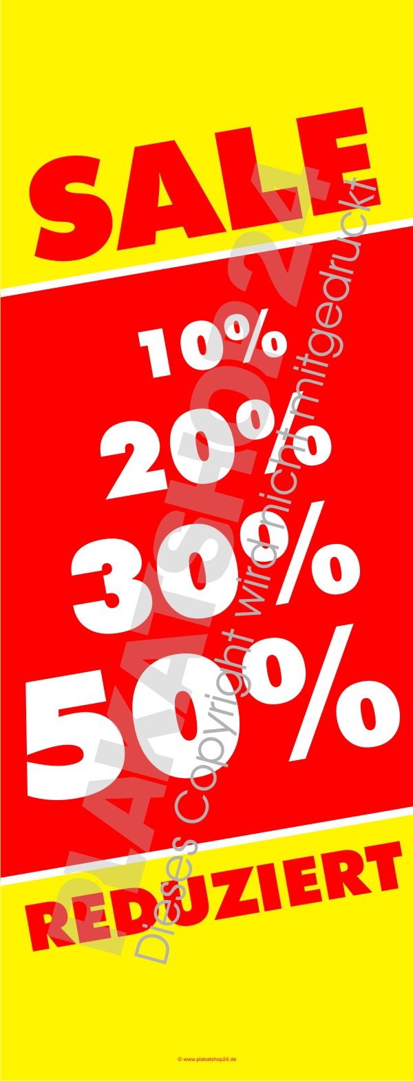Sale-Reduziert Banner für Einzelhandel etc.