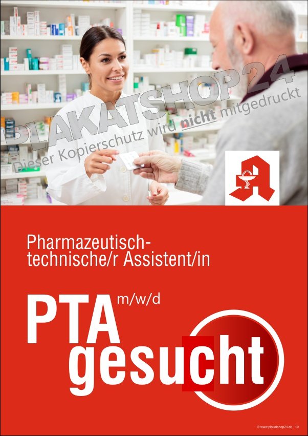 Plakat Stellengesuch PTA