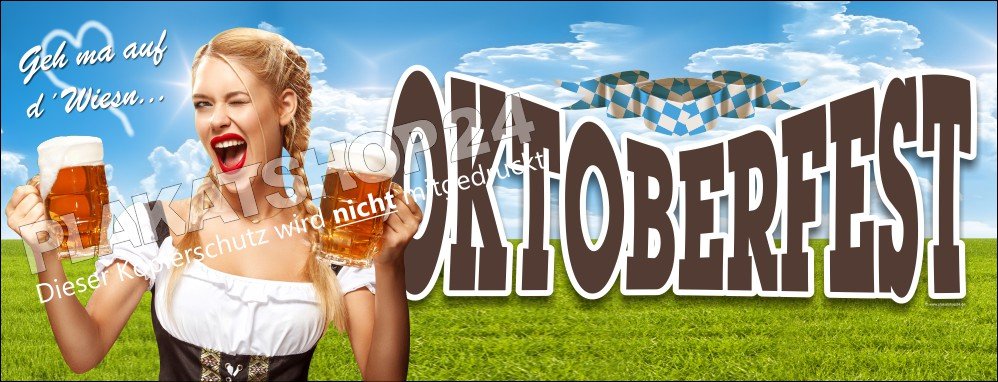 Tolles Hinweis-Banner für das Oktoberfest