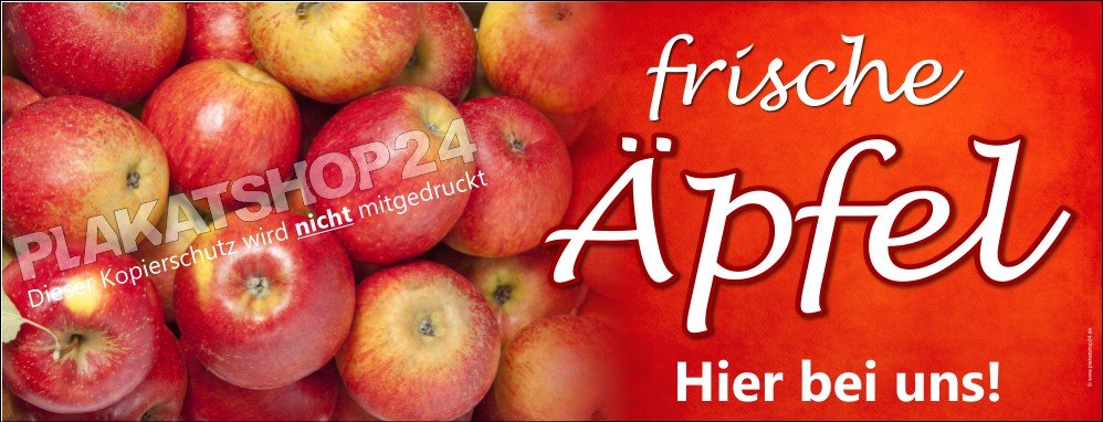 Banner frische Äpfel