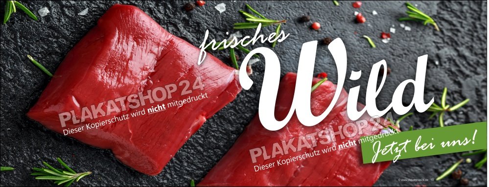 wildfleischbanner Wildfleischbanner Reh Hirsch vom Metzger