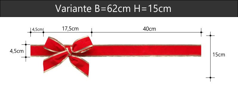Geschenkschleife als Klebefolie für Weihnachtsdekoration