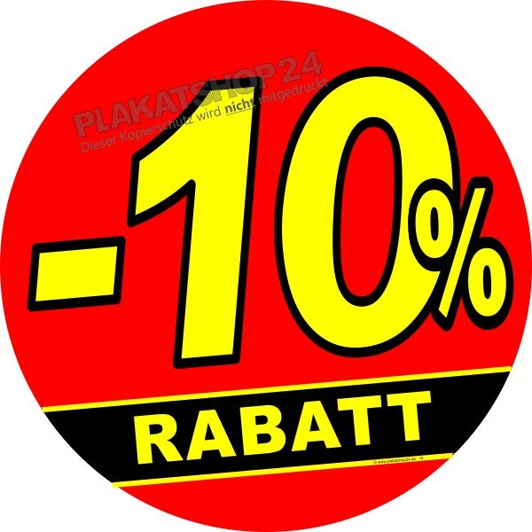 Angebots-Aufkleber -10% Rabatt