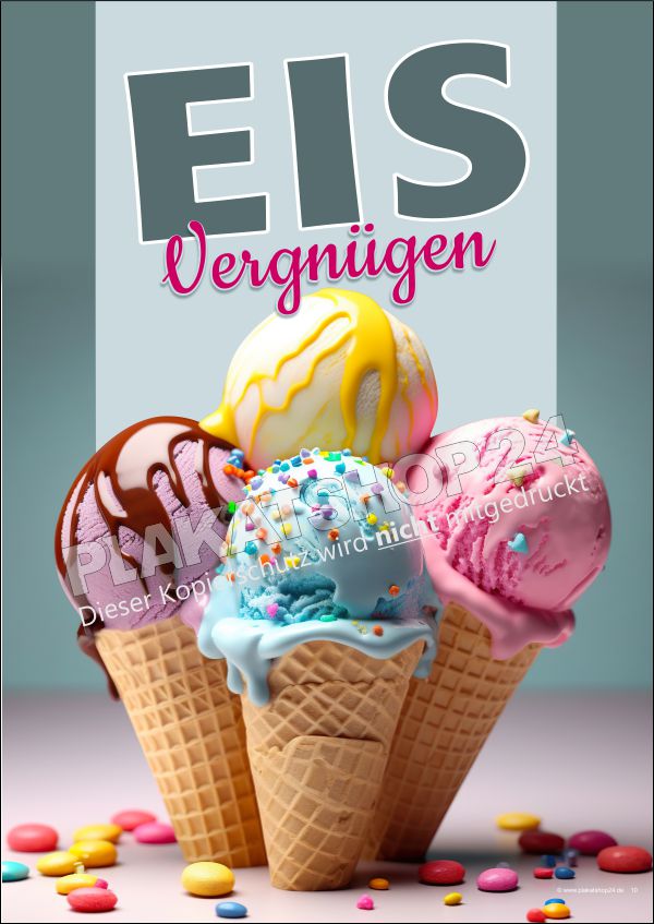 Eisplakat für Eiscafé Eisplakat für Eiscafé