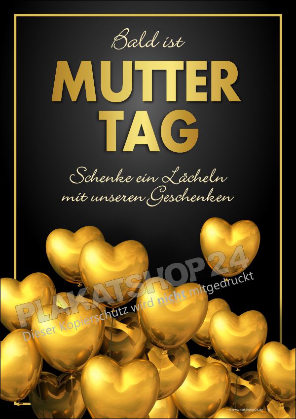 Hochwertiges Muttertags-Plakat