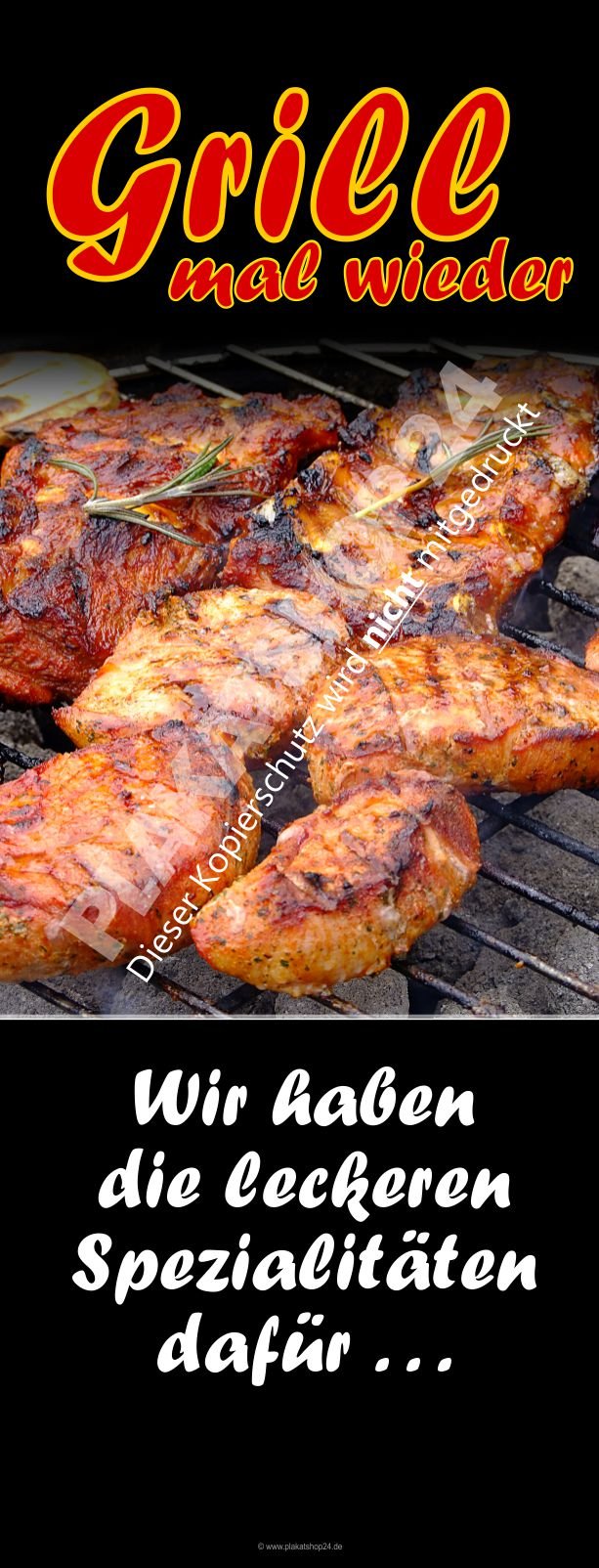 Werbebanner Grill mal wieder