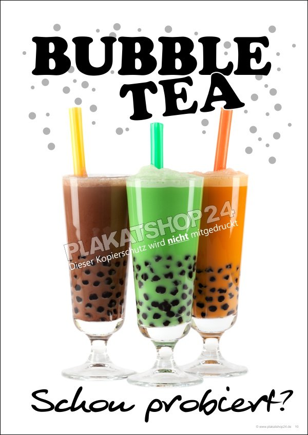 Getränkeplakat Bubble Tea-Verkauf