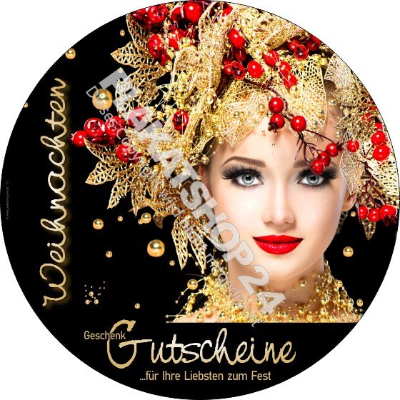 gutscheinaufkleber-reklame Werbeaufkleber Weihnachtsgutscheine kaufen