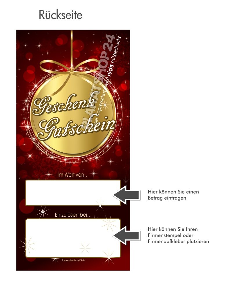 GS291-2 Weihnachtsgutschein
