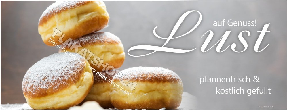 baeckreeibanner-berliner Werbebanner Berliner / Krapfen Bäckerei