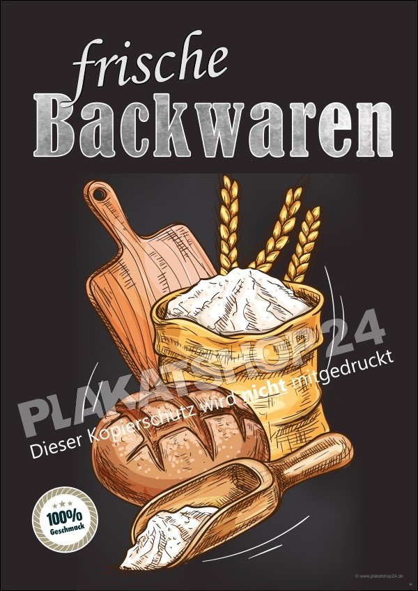 Bäckereiposter Image frische Backwaren