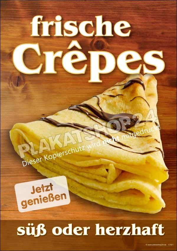 Dekoplakat Crêpes jetzt probieren
