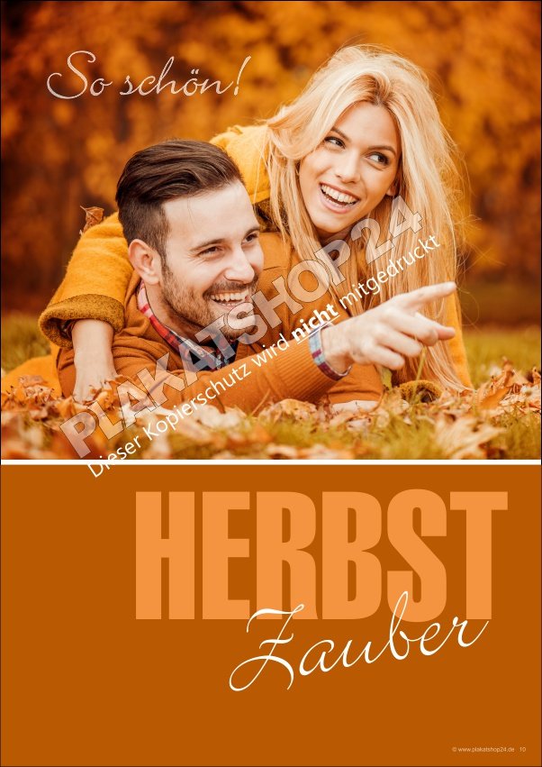 Günstiges Herbstplakat Schaufenster / Kundenstopper