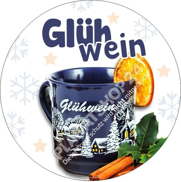 Klebefolie Glühweinverkauf hier