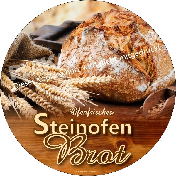 Klebefolie für Werbung Steinofenbrot
