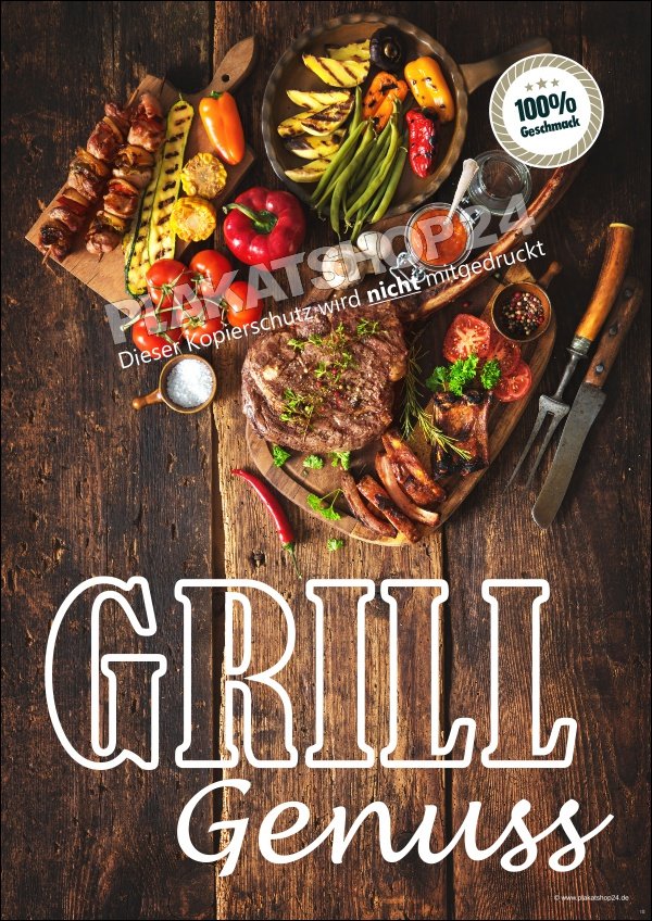 Grillfleischposter für Metzgerei/Fleischerei