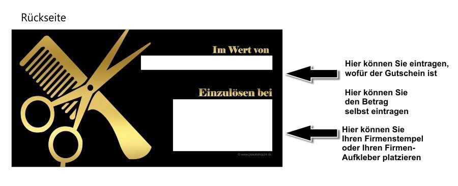 GS-FR-1b Geschenk-Gutschein für Friseursalon
