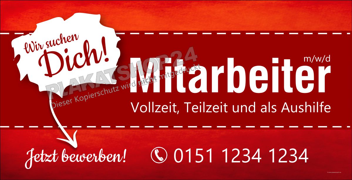 Bauzaunplane / Meshbanner für Mitarbeiter gesucht