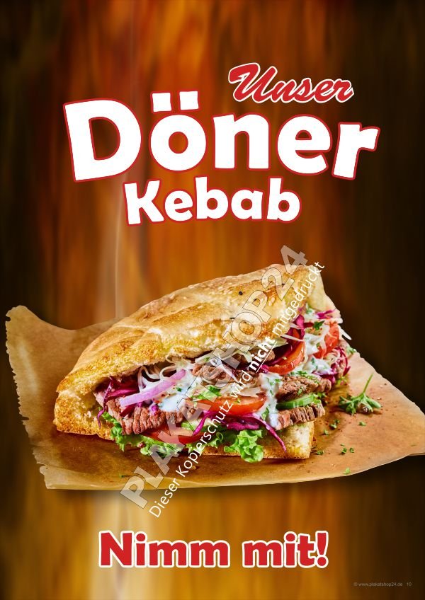 Imbissposter Döner Kebab