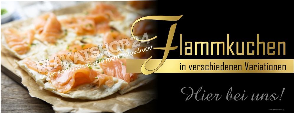 Flammkuchenbanner mit Foodfoto