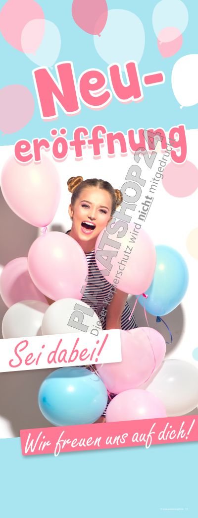 Günstiges Banner zur Neueröffnung