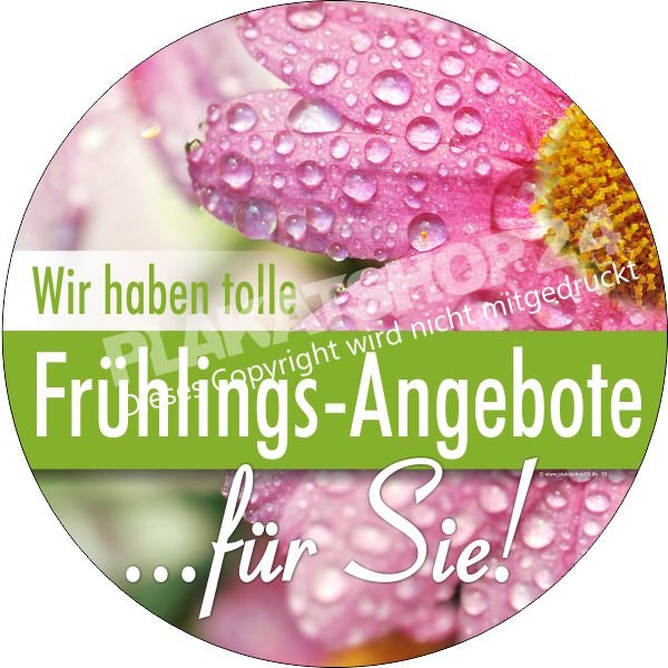 Frühling-Werbefolie für Ihre Frühlingsaktion