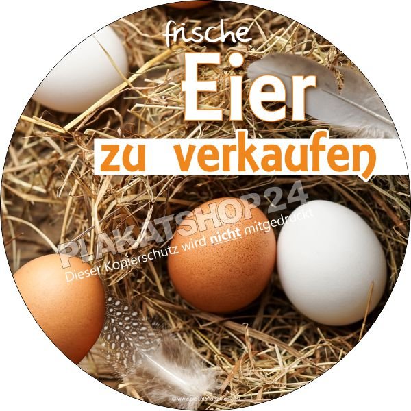 Aufkleber Hofladenverkauf frische Eier