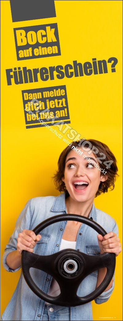 Banner jugendliche Fahrschulwerbung