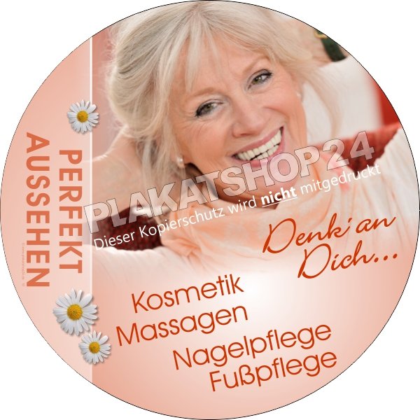 XA8383 Klebesticker Kosmetik, Massagen, Nagelpflege, Fußpflege