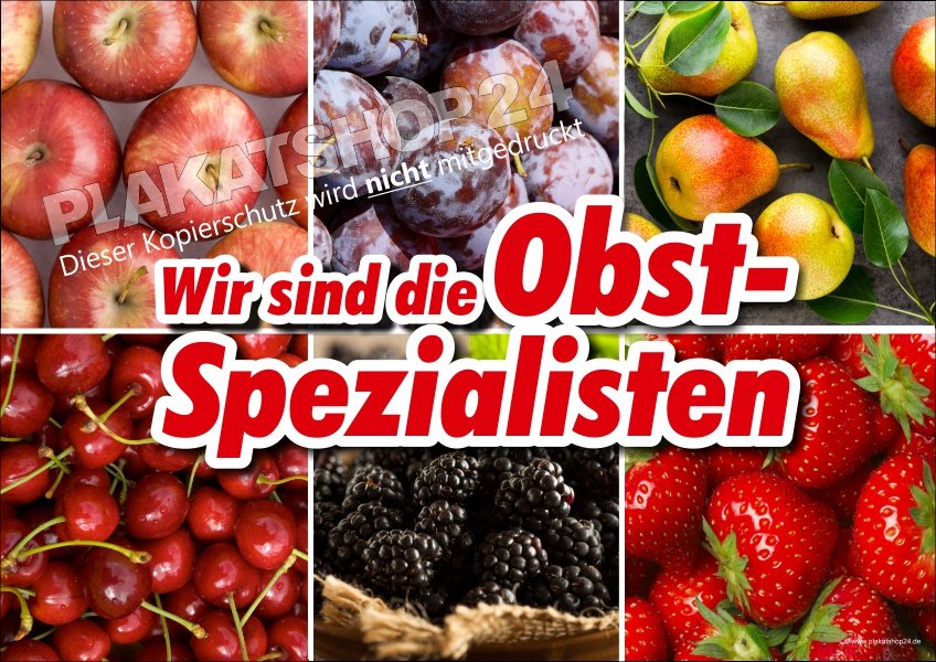 querbanner-obst Obst-Werbeplakat im Querformat für Hofladen oder Verkaufsstand