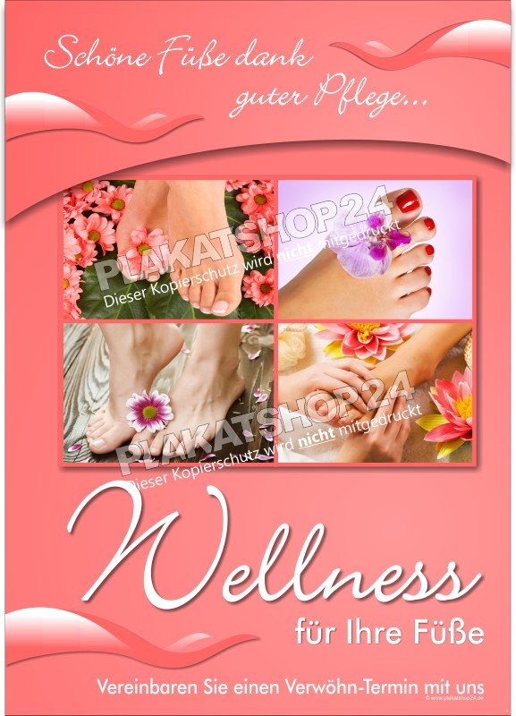 Hinweis-Poster für Ihre Fußpflege-Praxis Terminvereinbarung
