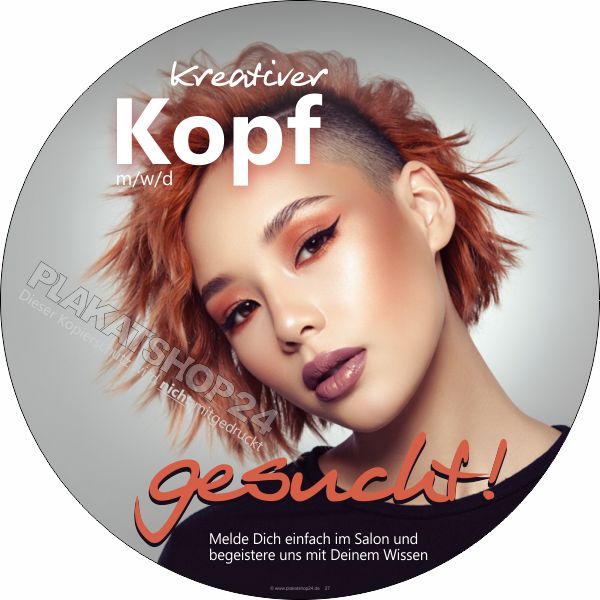 Jobangebotsaufkleber Friseur/in gesucht