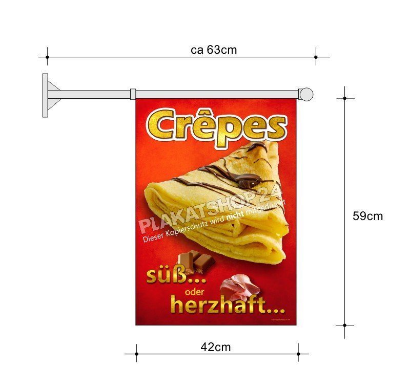 Stockfahne_Crepes5a7abbbe4b04c Stockfahne A2 für Crepes-Werbung