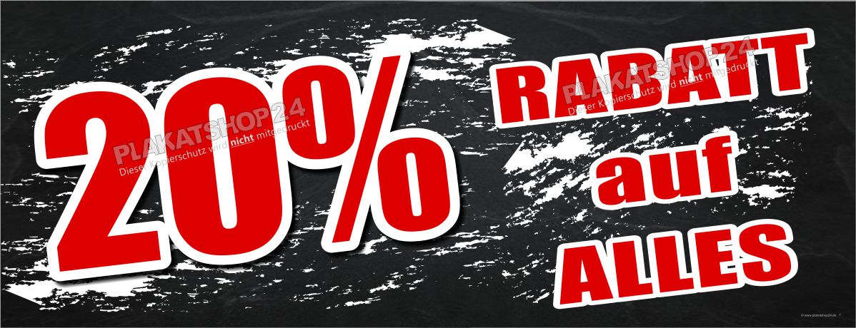 Rabattbanner für Rabatt-Aktion (für alle Branchen geeignet)