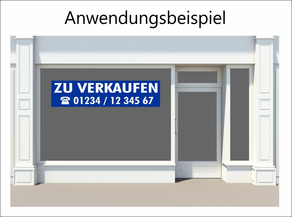 Schaufensterfolie zu verkaufen (für den Verkauf von Immobilien)