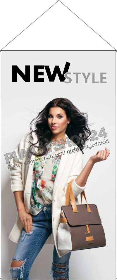 Stoff-Dekobanner Modehaus Damen