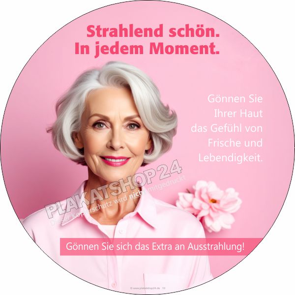 Kreisförmige Klebefolie für Schaufenster – Zeitlose Schönheit Kreisförmige Klebefolie für Schaufenster – Zeitlose Schönheit