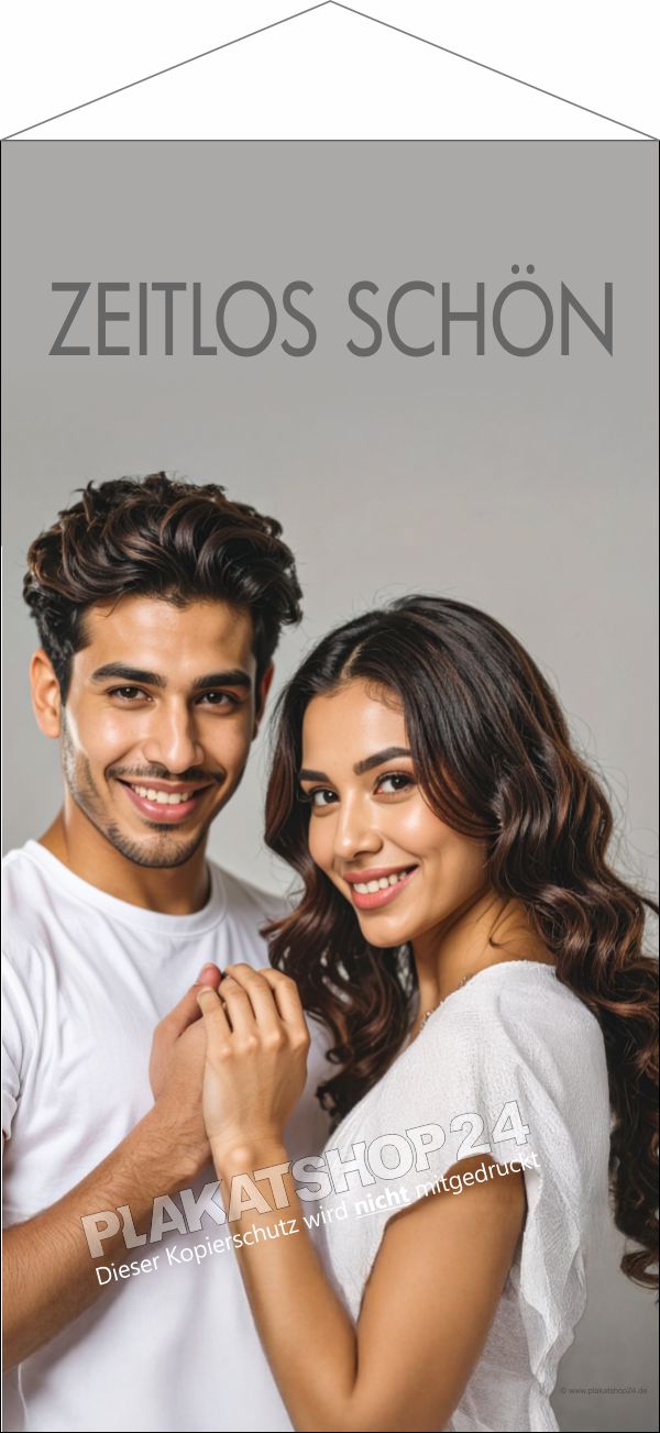 Textilbanner Zeitlos schön - für Sie und Ihn