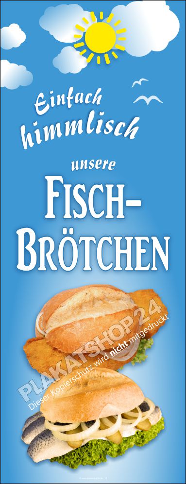 Fischbrötchen Werbebanner