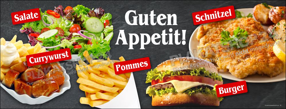 Imbissbanner "Guten Appetit"