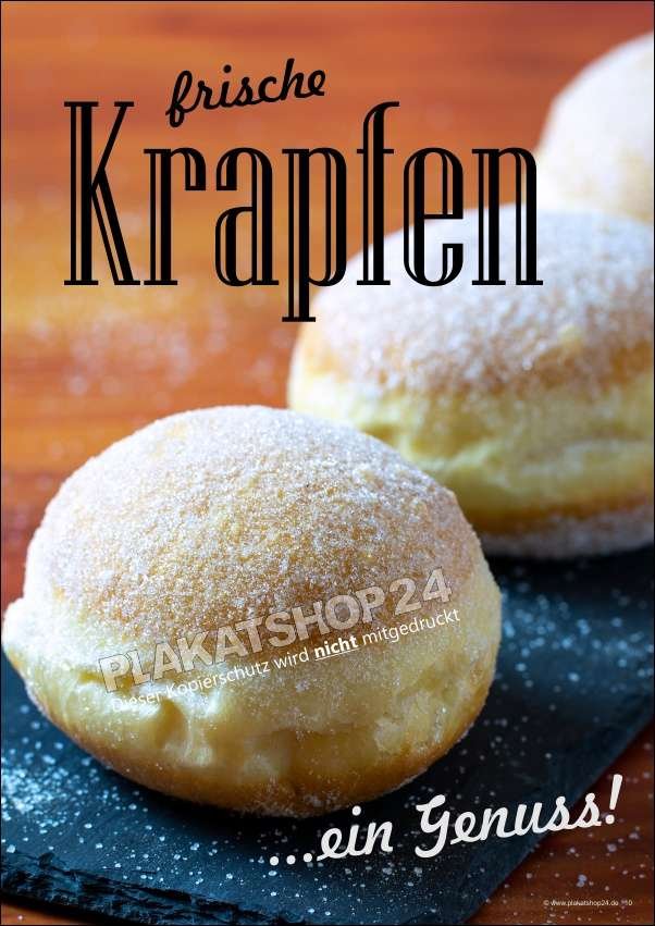 Bäckereiposter Krapfenplakat