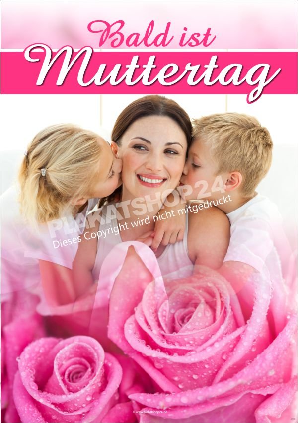 Plakat Muttertag für Schaufenster, Dekoration oder Gehsteigaufsteller
