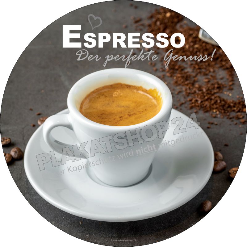 Aufkleber Espresso für die Gastronomie