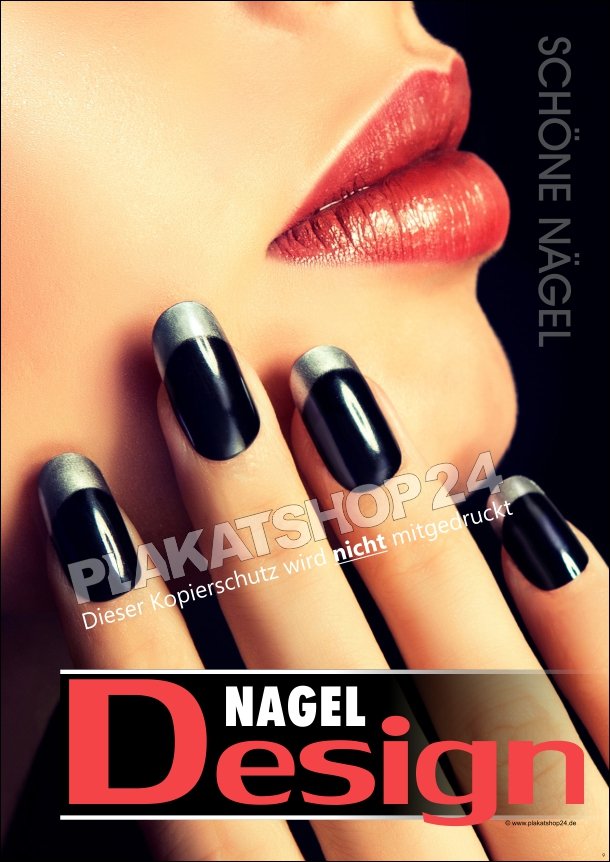 Nagel-Design-Poster Schöne Nägel